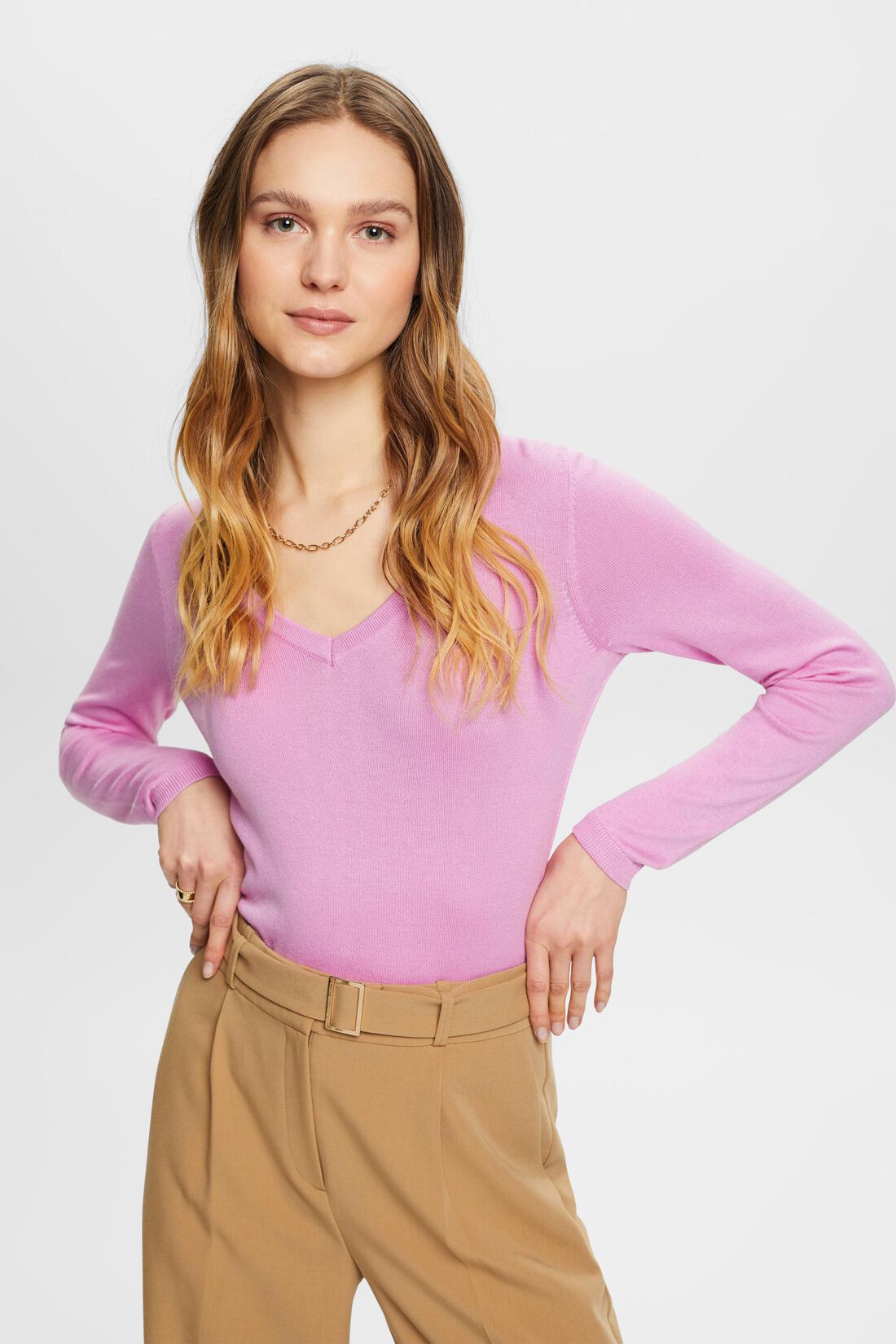 Pullover mit V-Ausschnitt