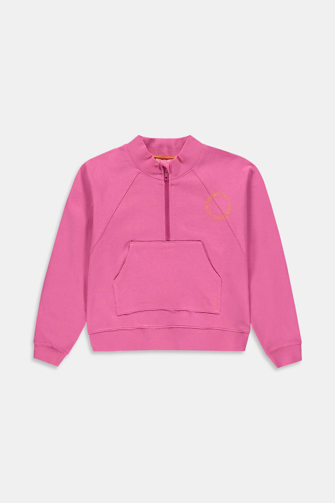 Sweatshirt aus Baumwolle mit halblangem Zipper
