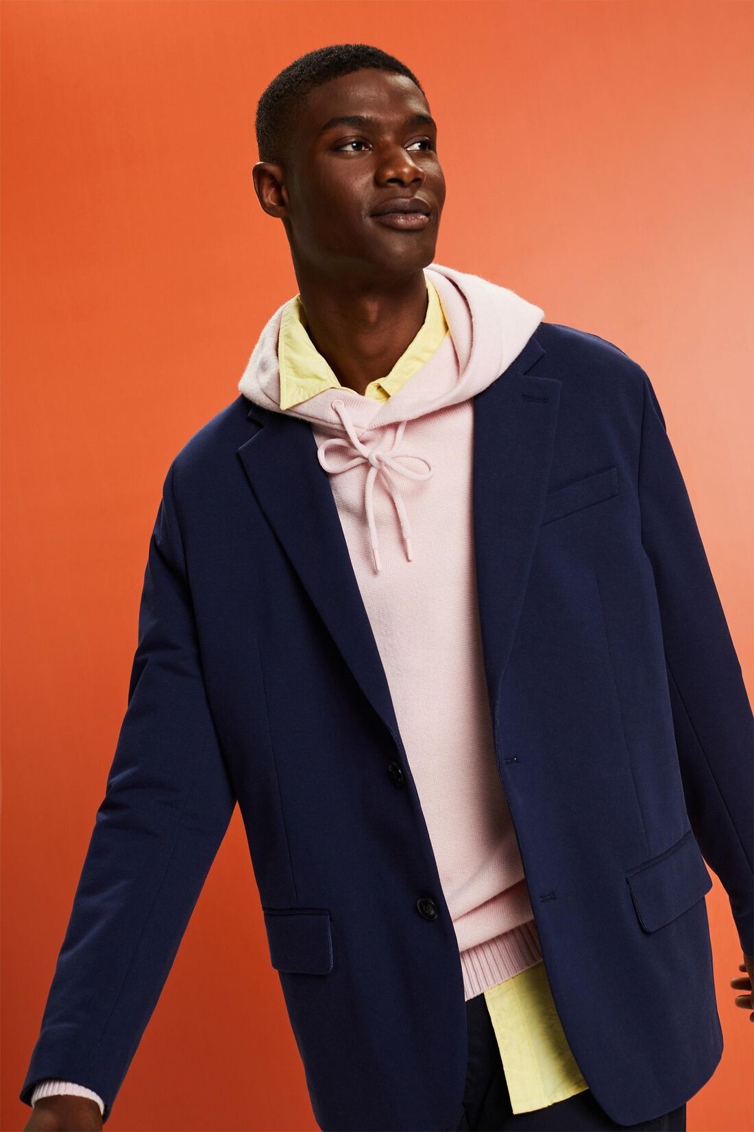Einreihiger Jersey-Blazer