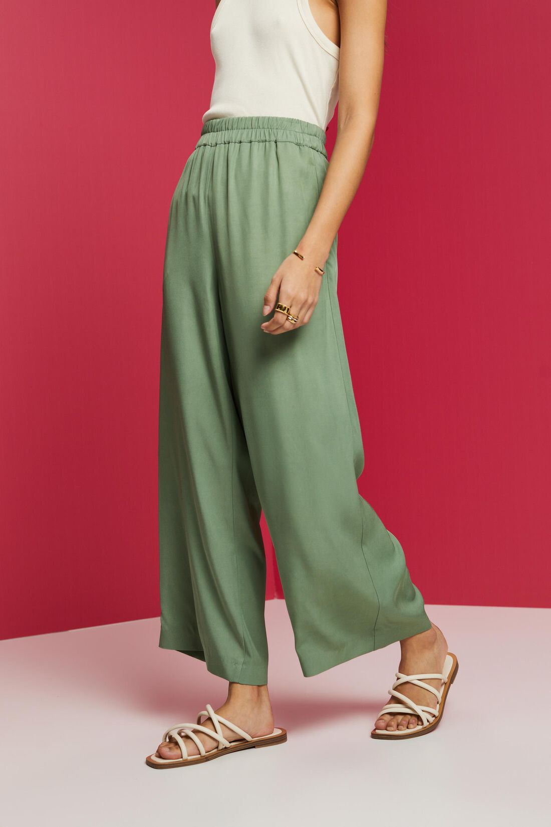 Pull-on-Culotte aus Twill