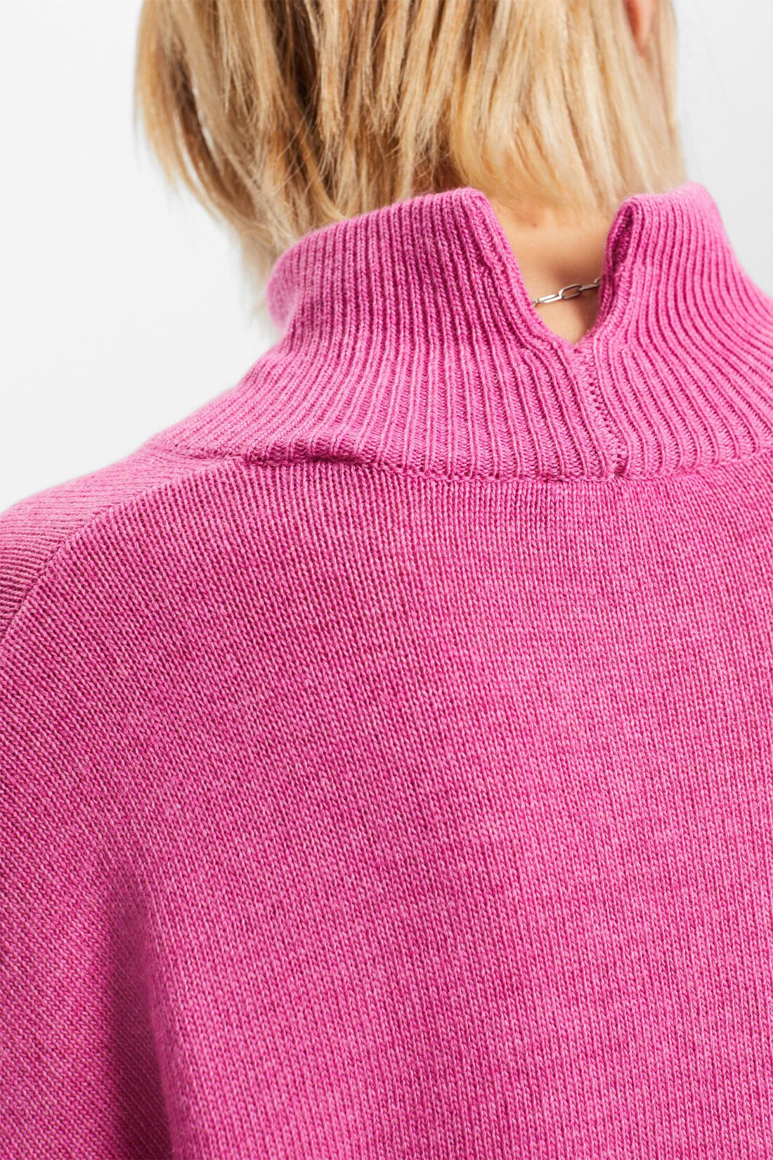 Pullover mit Stehkragen aus Wollmix