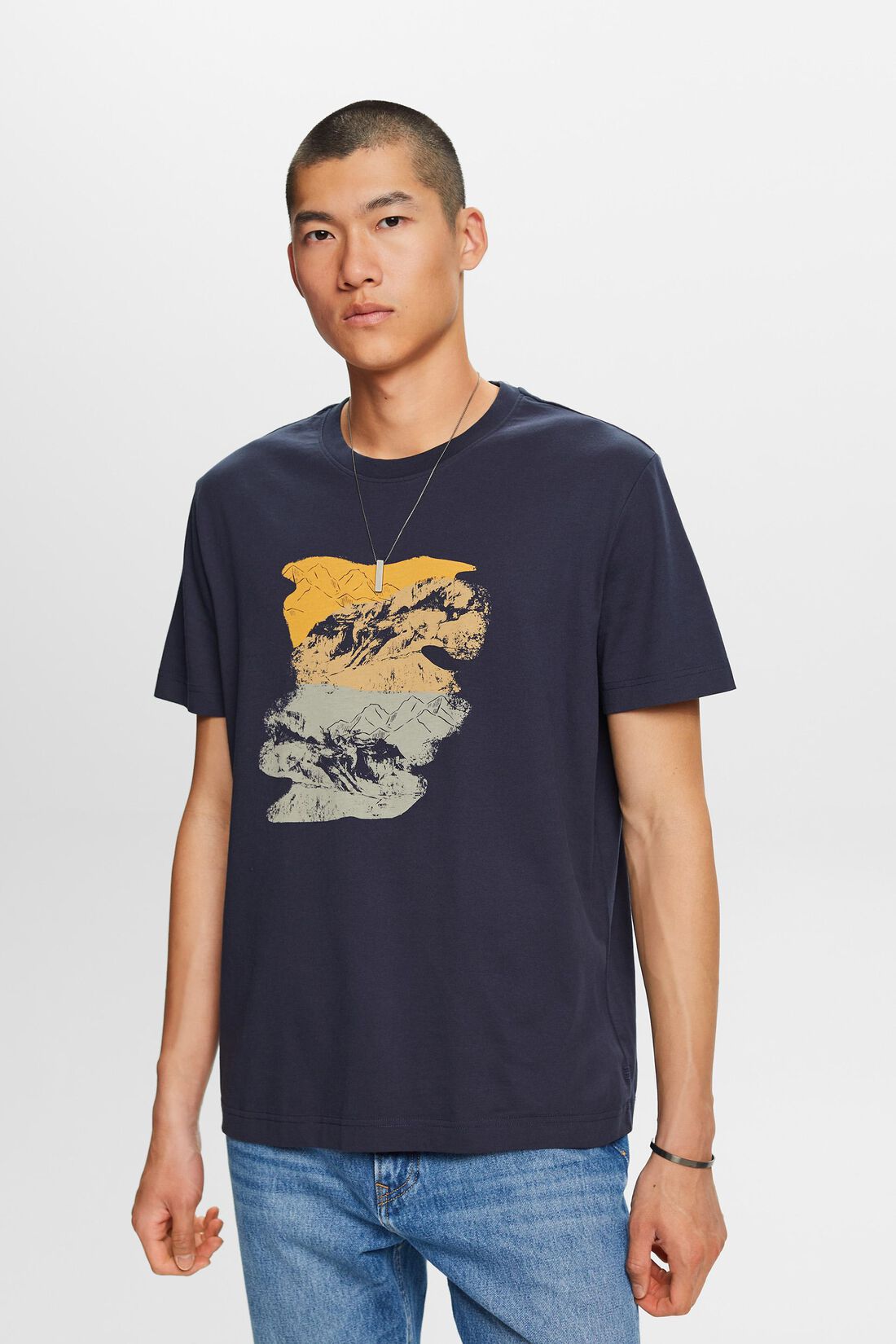 Baumwoll-T-Shirt mit Print