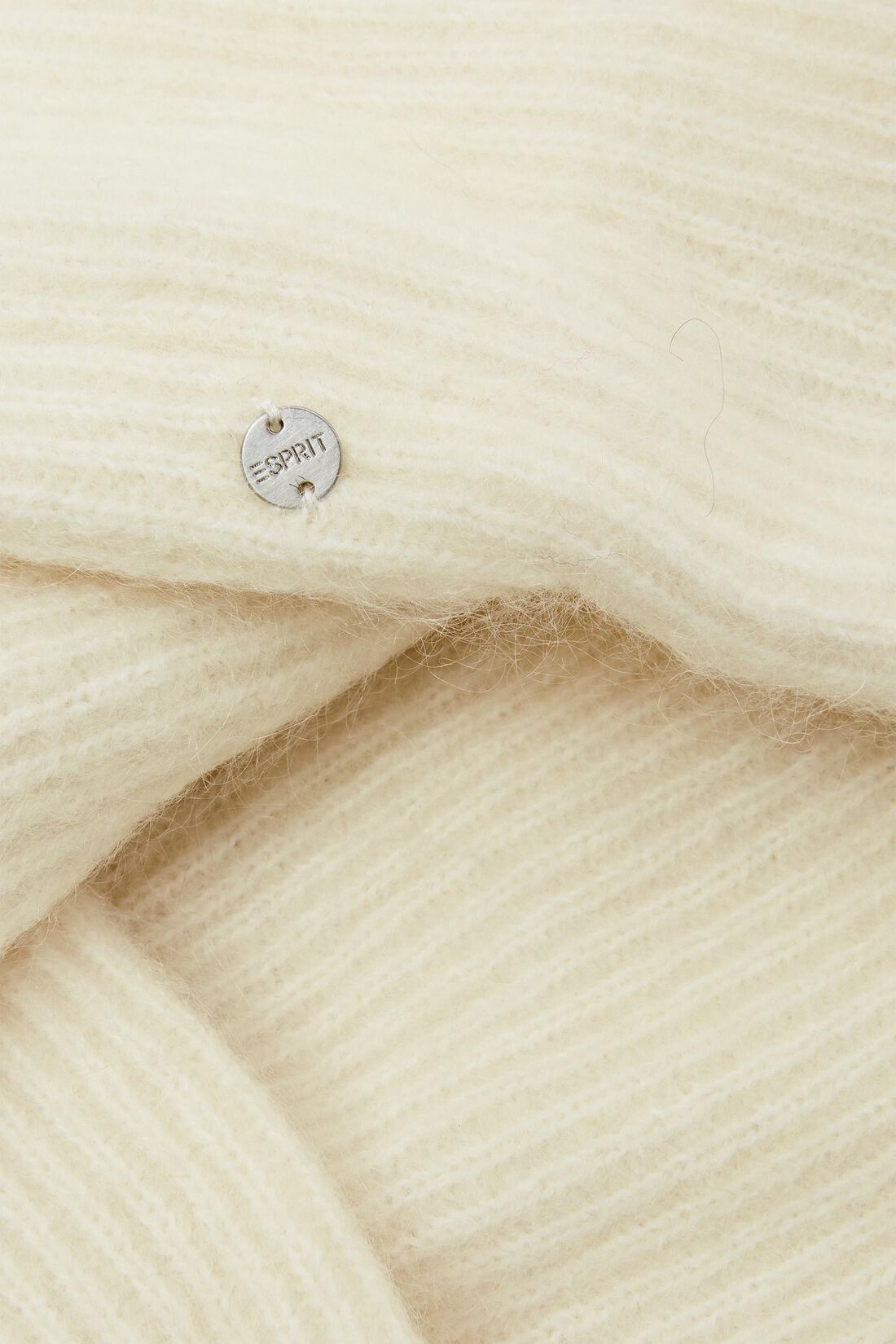Loop-Schal aus Mohair und Wolle im Twist-Design