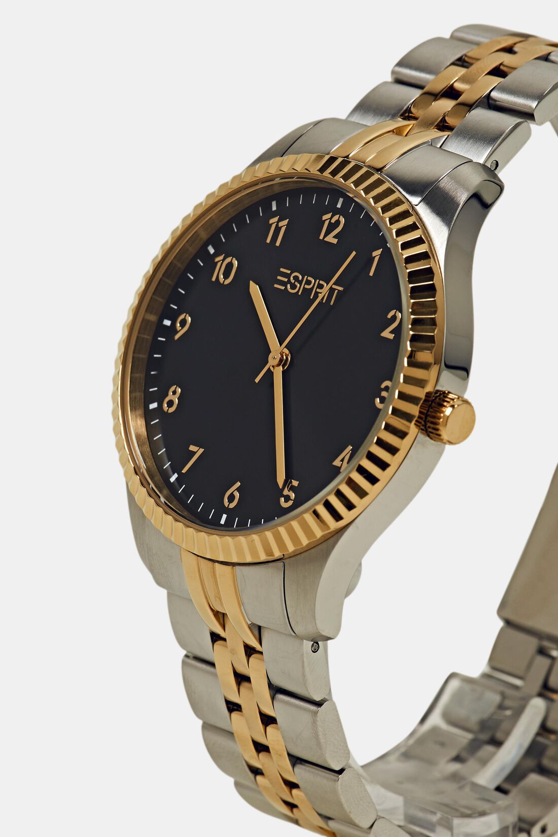 Edelstahluhr mit zweifarbigem Armband