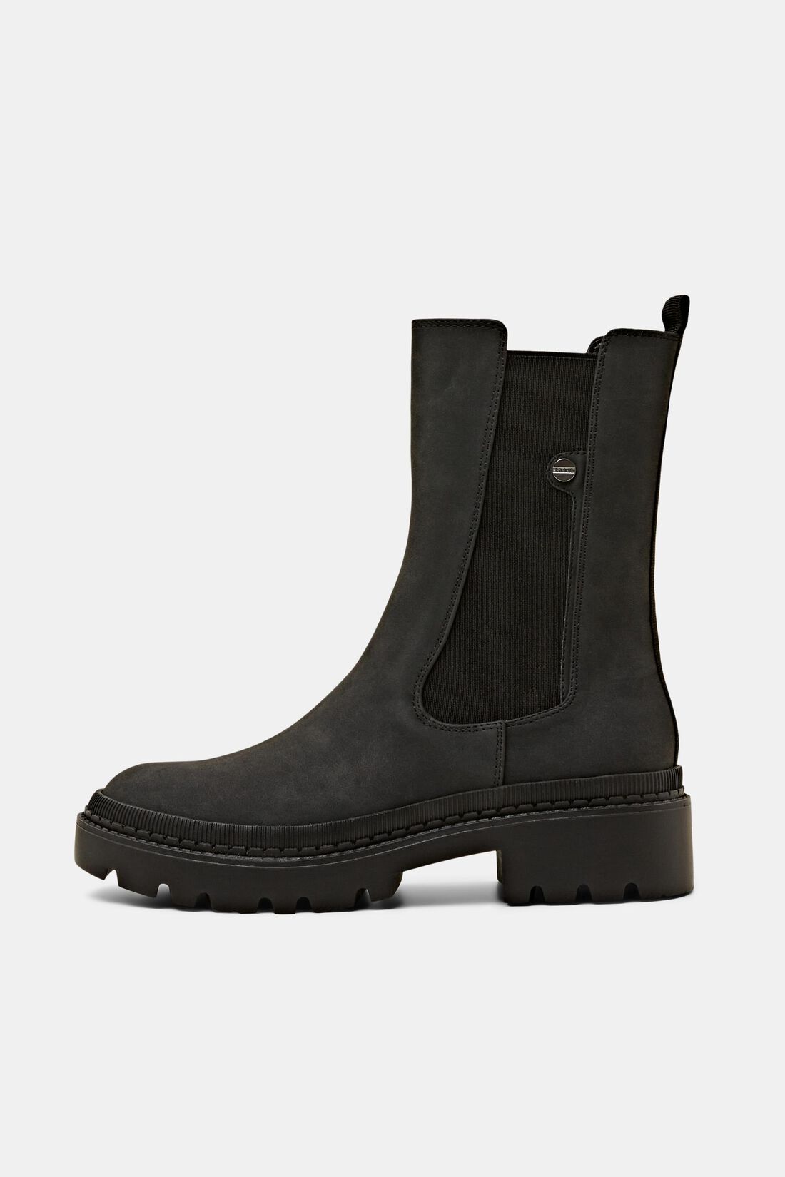 Grobe Boots in Lederoptik