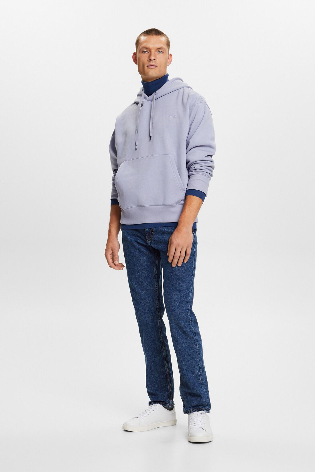 Jeans mit geradem Bein und mittlerer Bundh&ouml;he