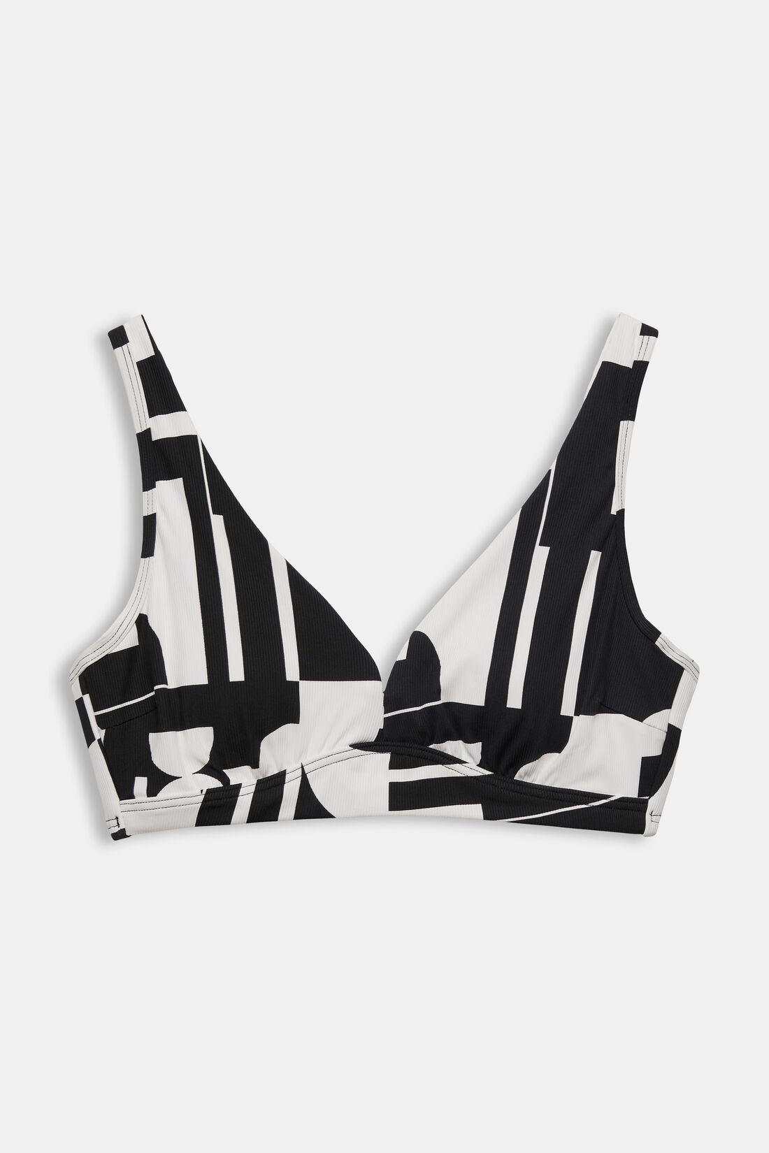 Wattiertes Bikinitop mit Retroprint f&uuml;r gro&szlig;e Cups