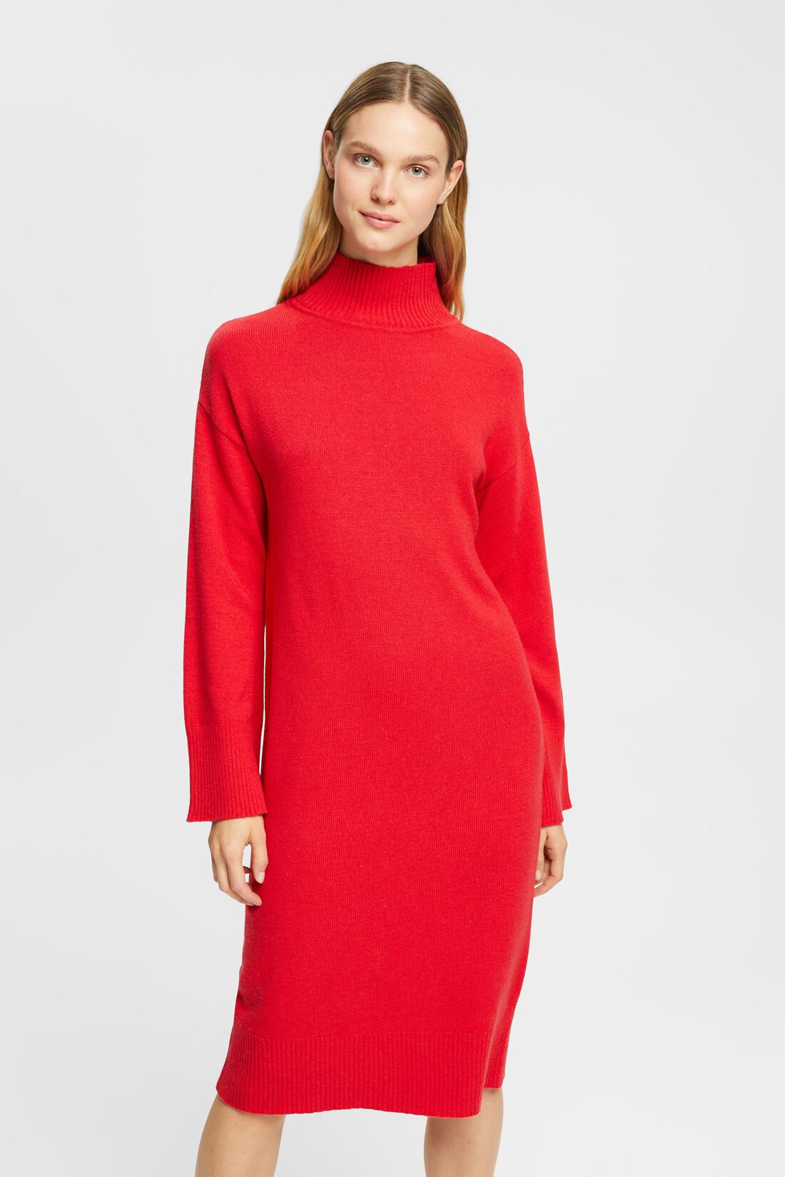 Strickkleid aus Wollmix, LENZING&trade; ECOVERO&trade;