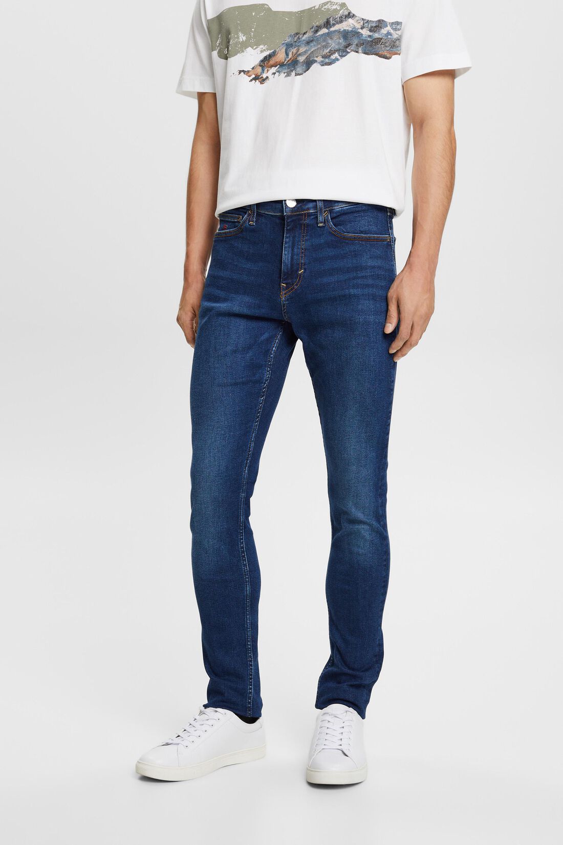 Skinny Jeans mit mittlerer Bundh&ouml;he