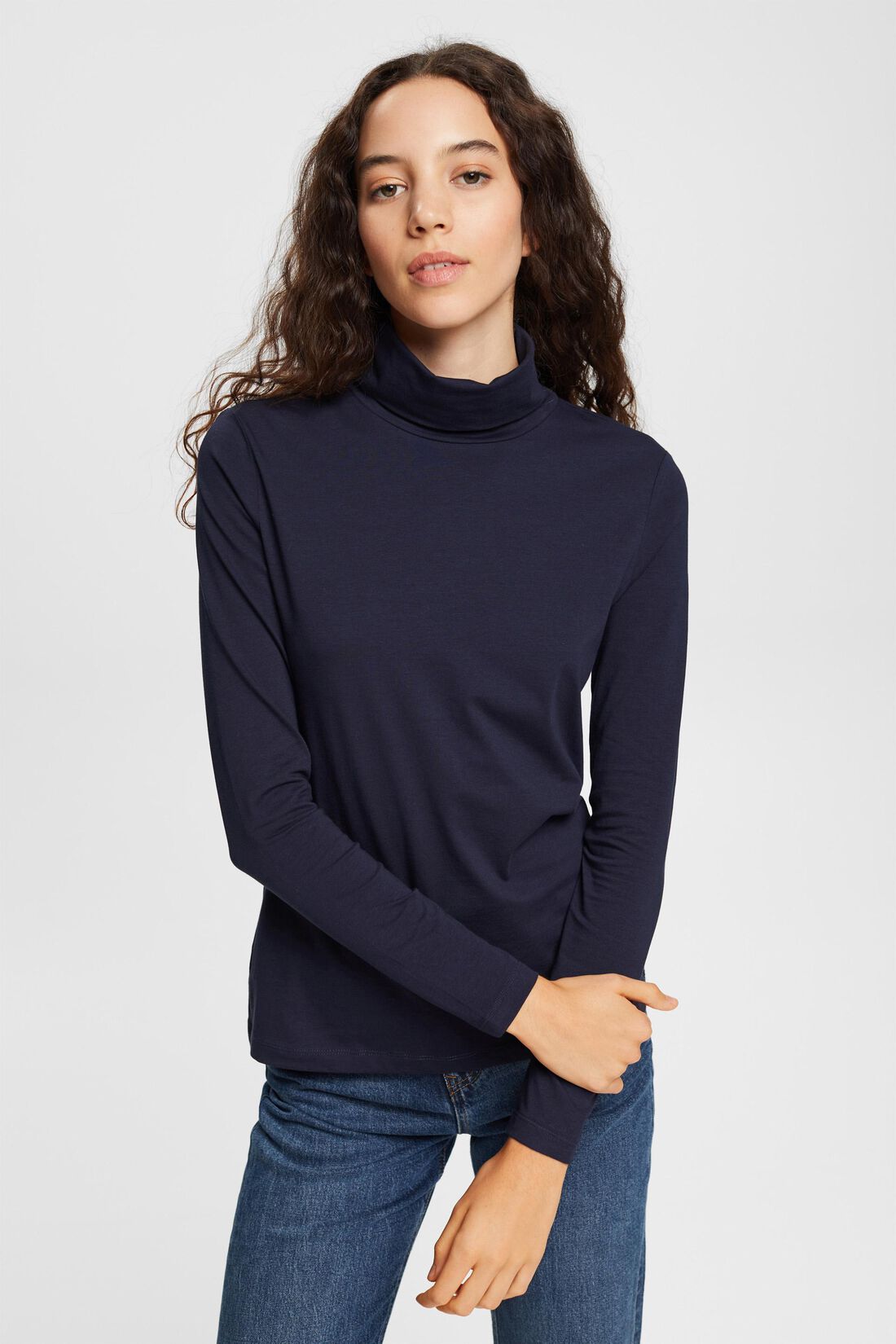 Longsleeve mit Rollkragen
