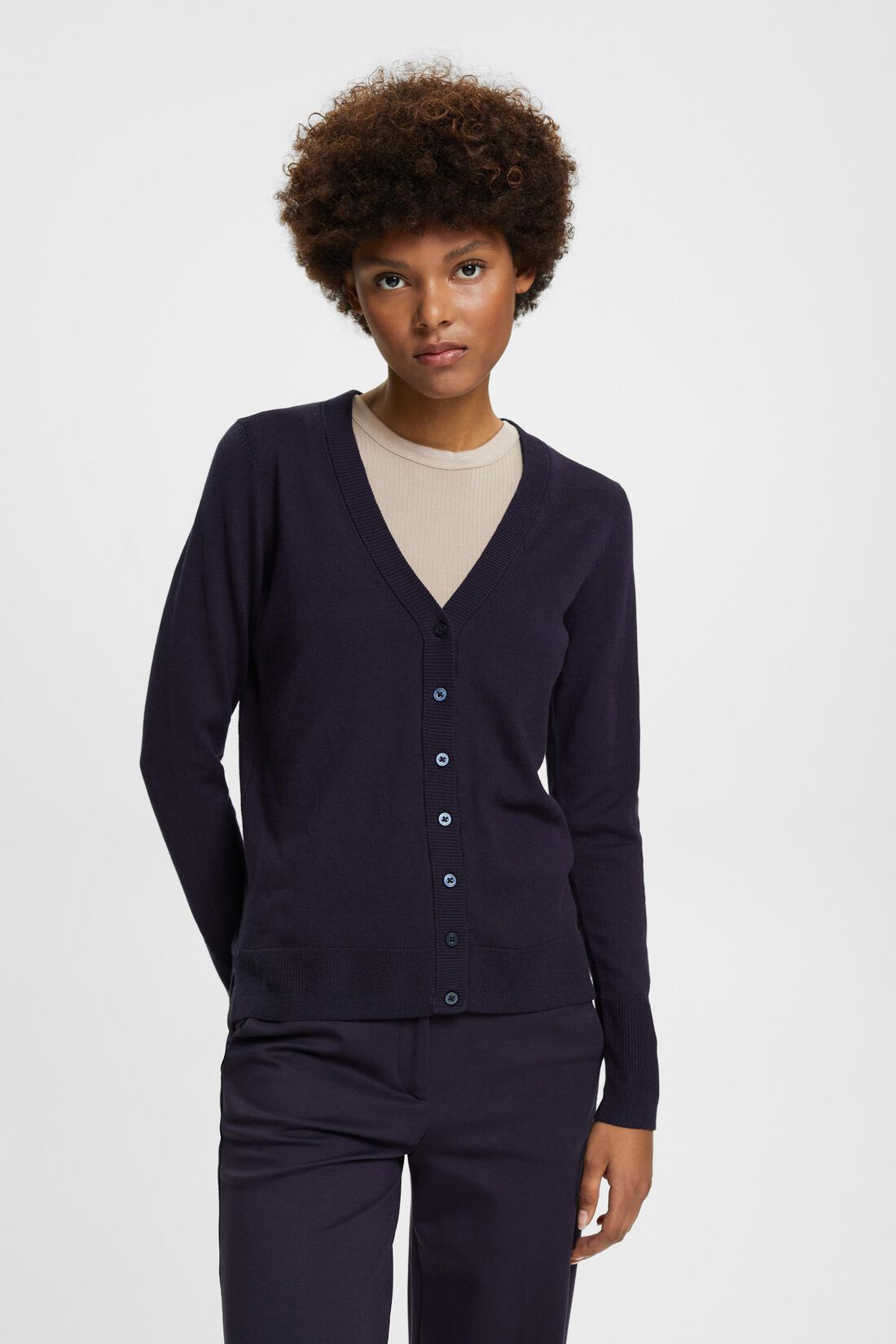 Cardigan mit V-Ausschnitt