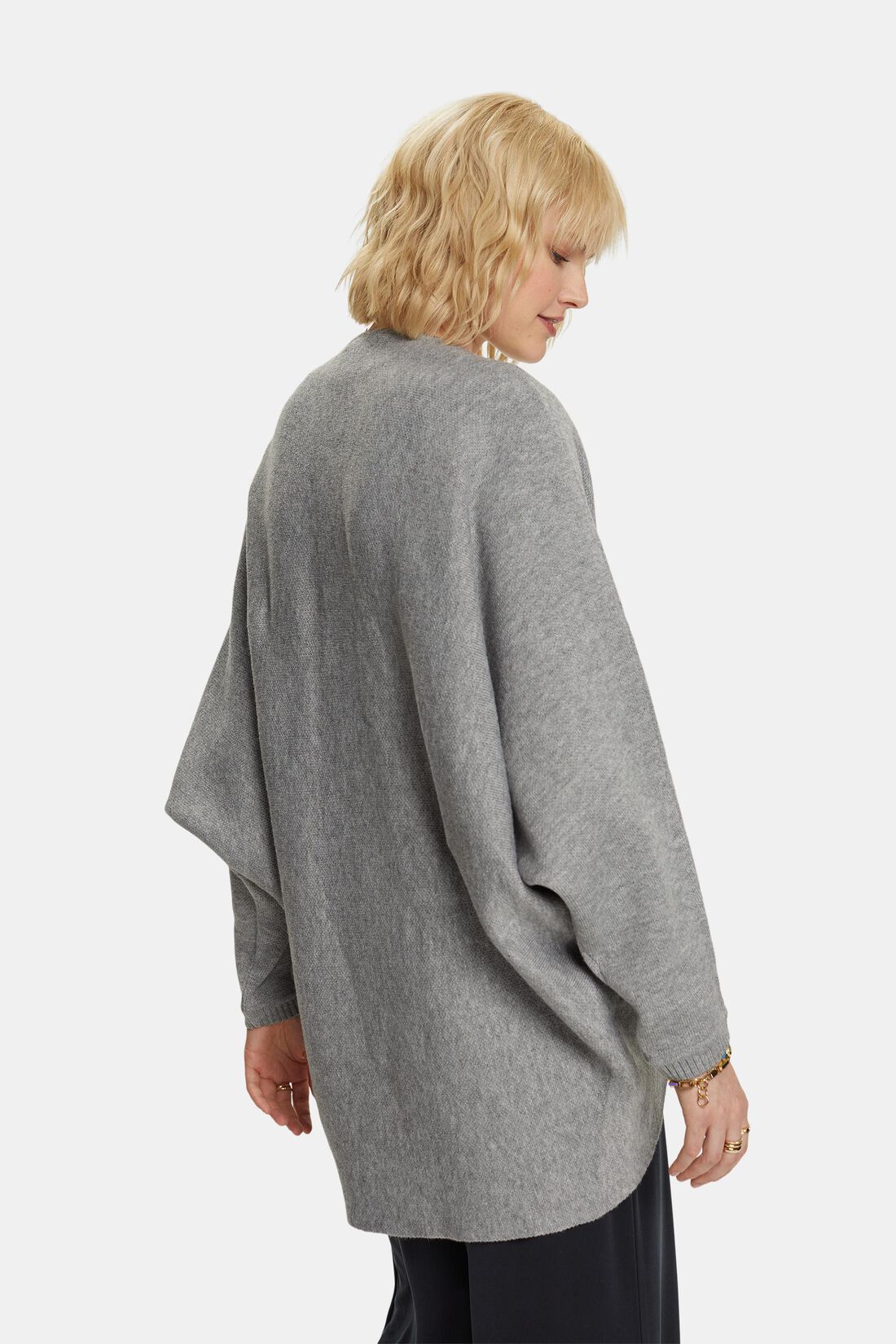 Recycelt: Cardigan mit Fledermaus&auml;rmeln