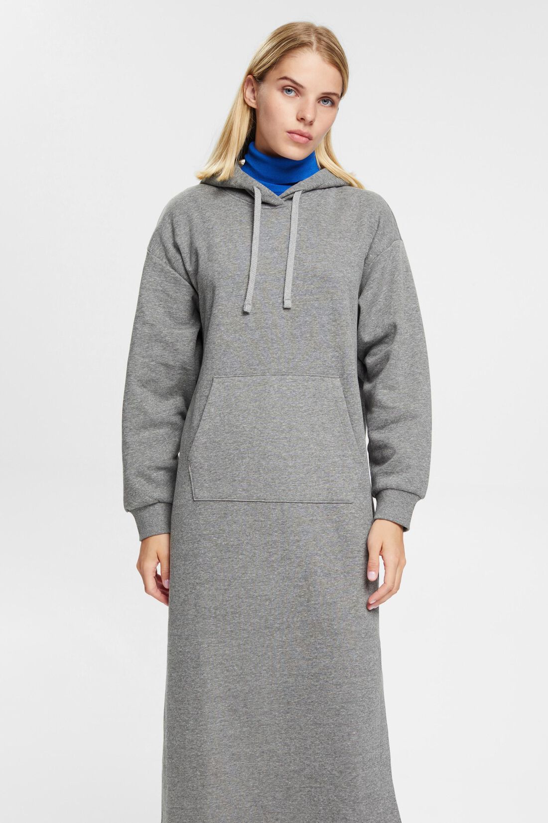 Hoodie-Kleid in Longform