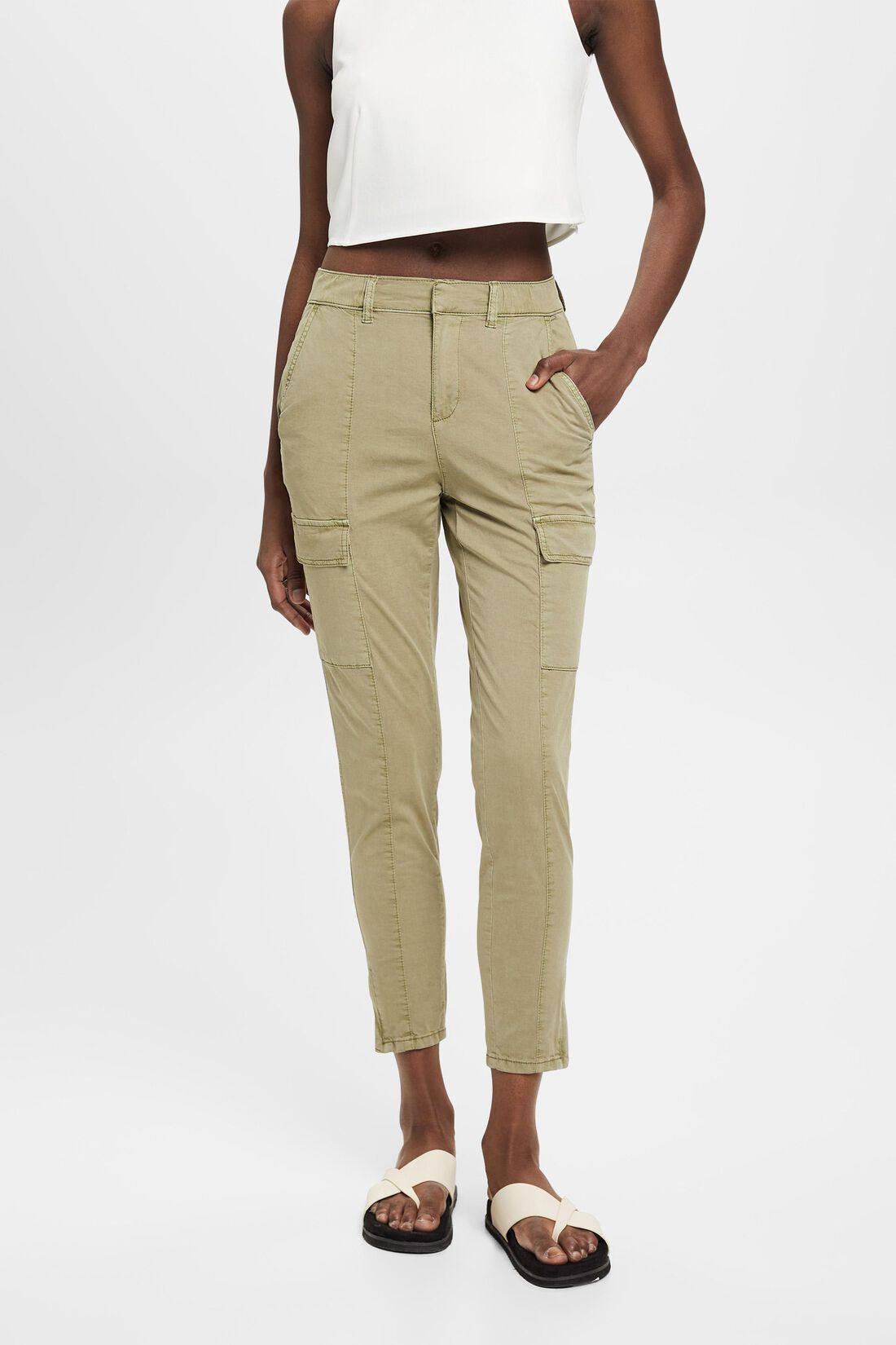 Cargohose mit mittelhohem Bund