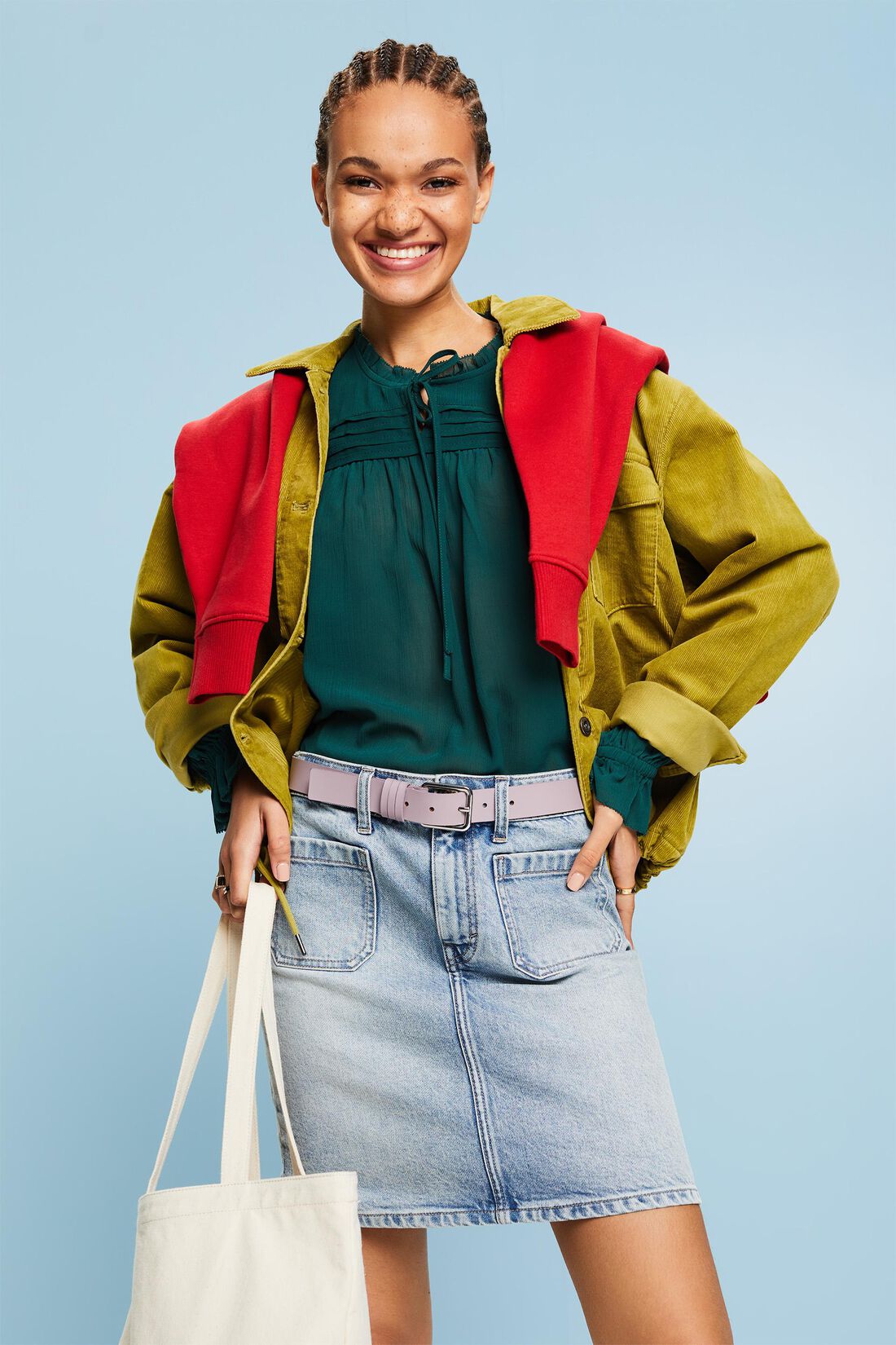Chiffonbluse mit R&uuml;schen
