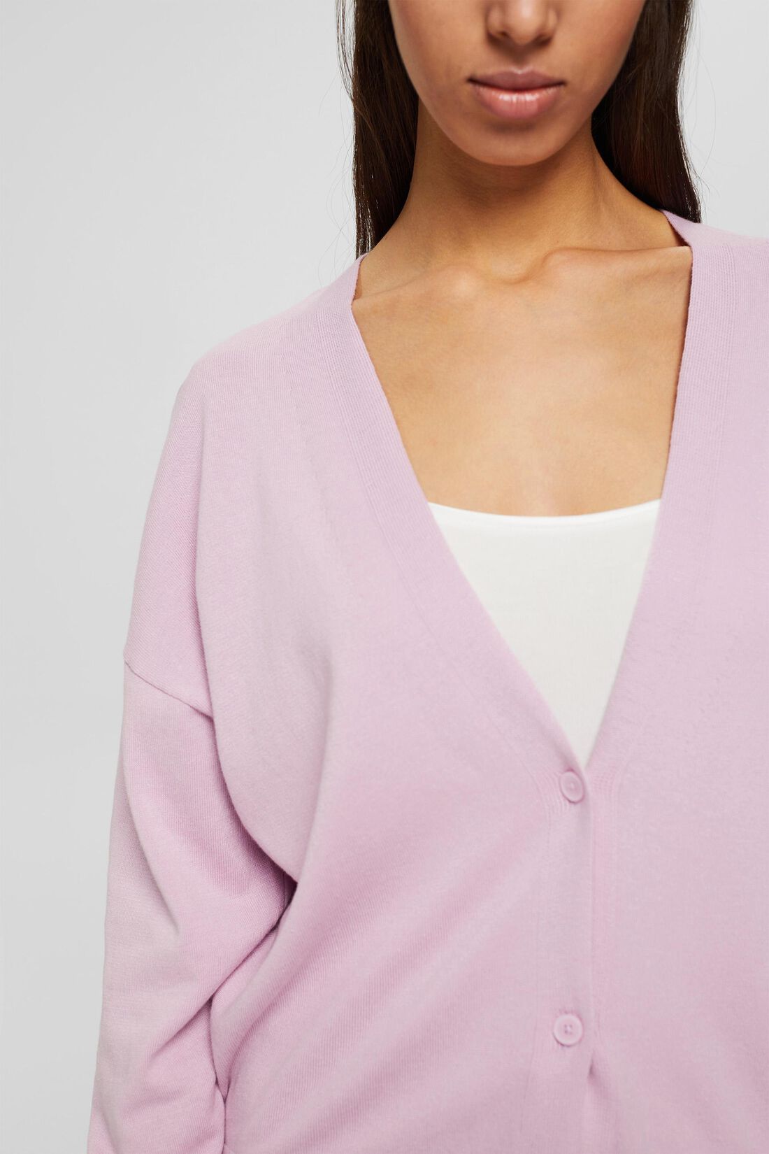 Cardigan mit V-Ausschnitt