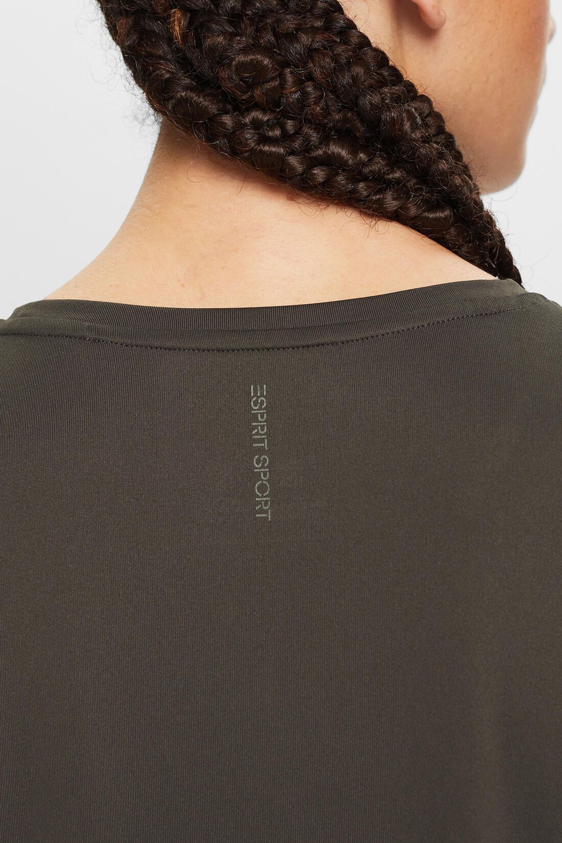 Active-T-Shirt mit V-Ausschnitt und E-DRY