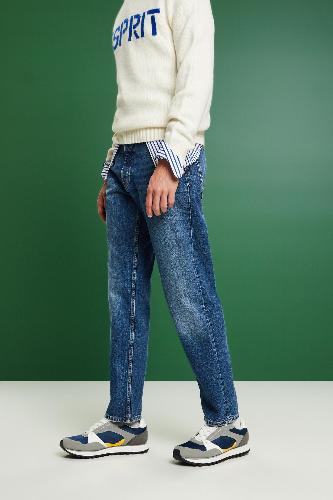 Lockere Retro-Jeans mit mittlerer Bundh&ouml;he