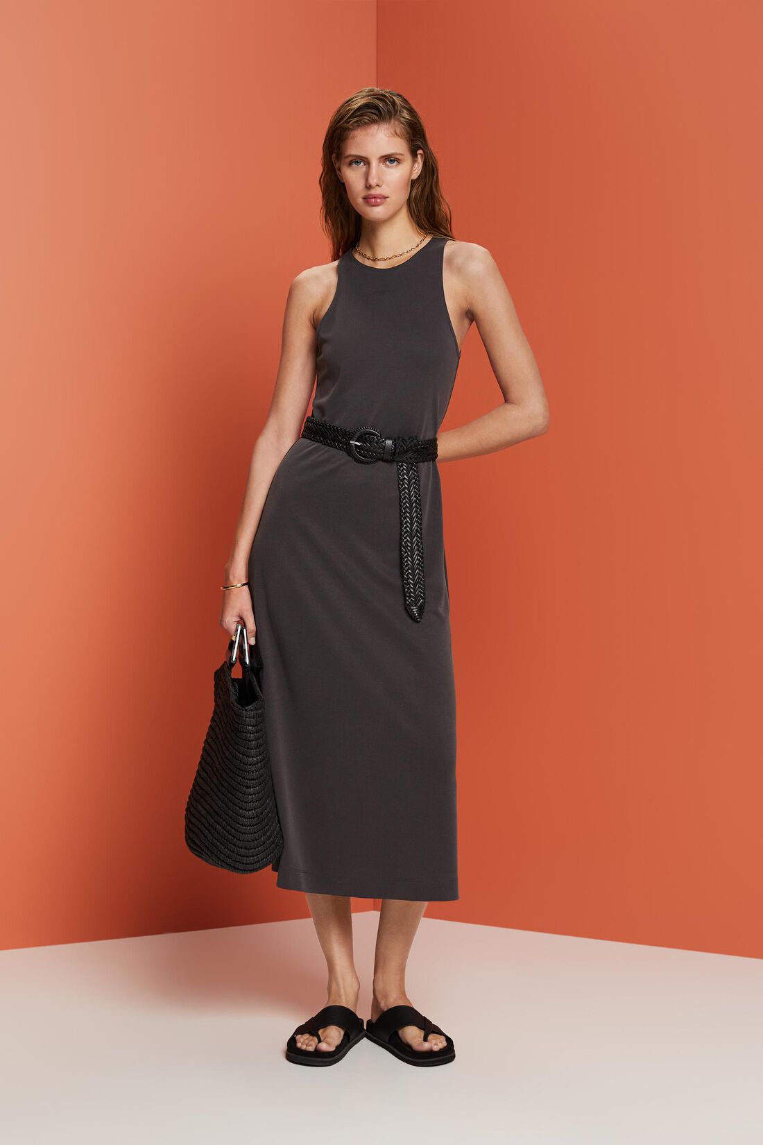 Tank-Midikleid aus Modalmix