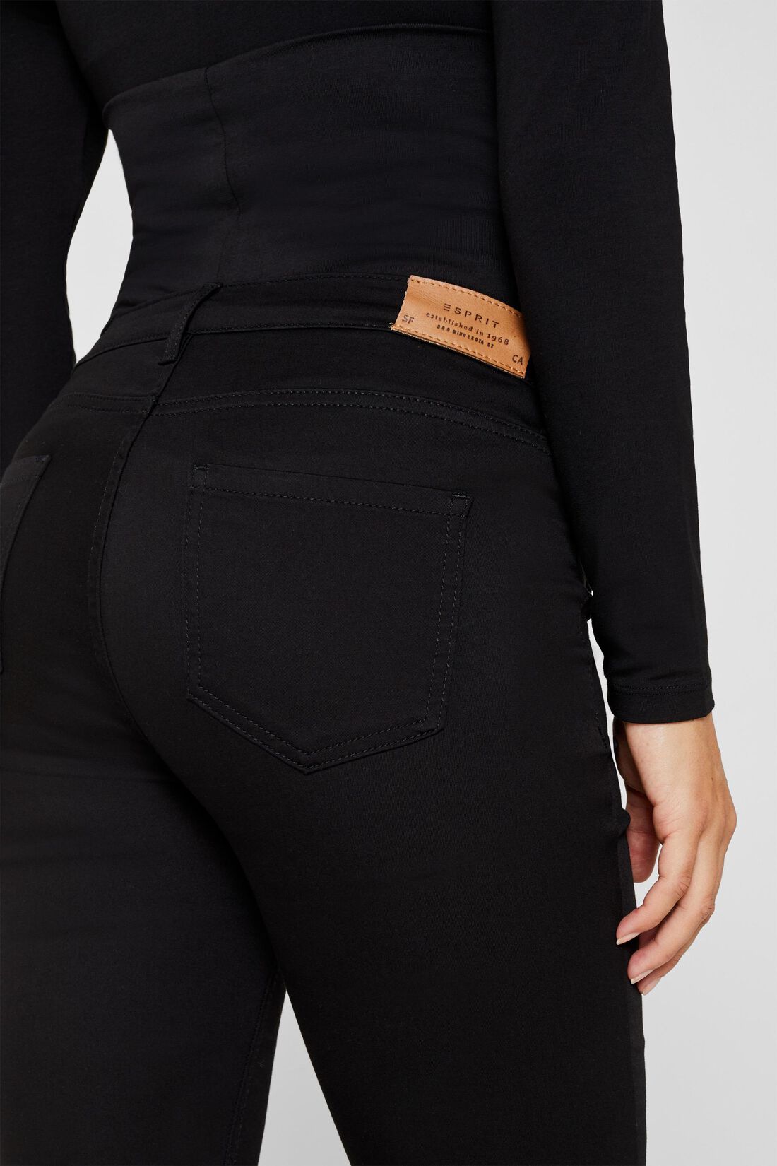 Stretch-Pants mit &Uuml;berbauchbund