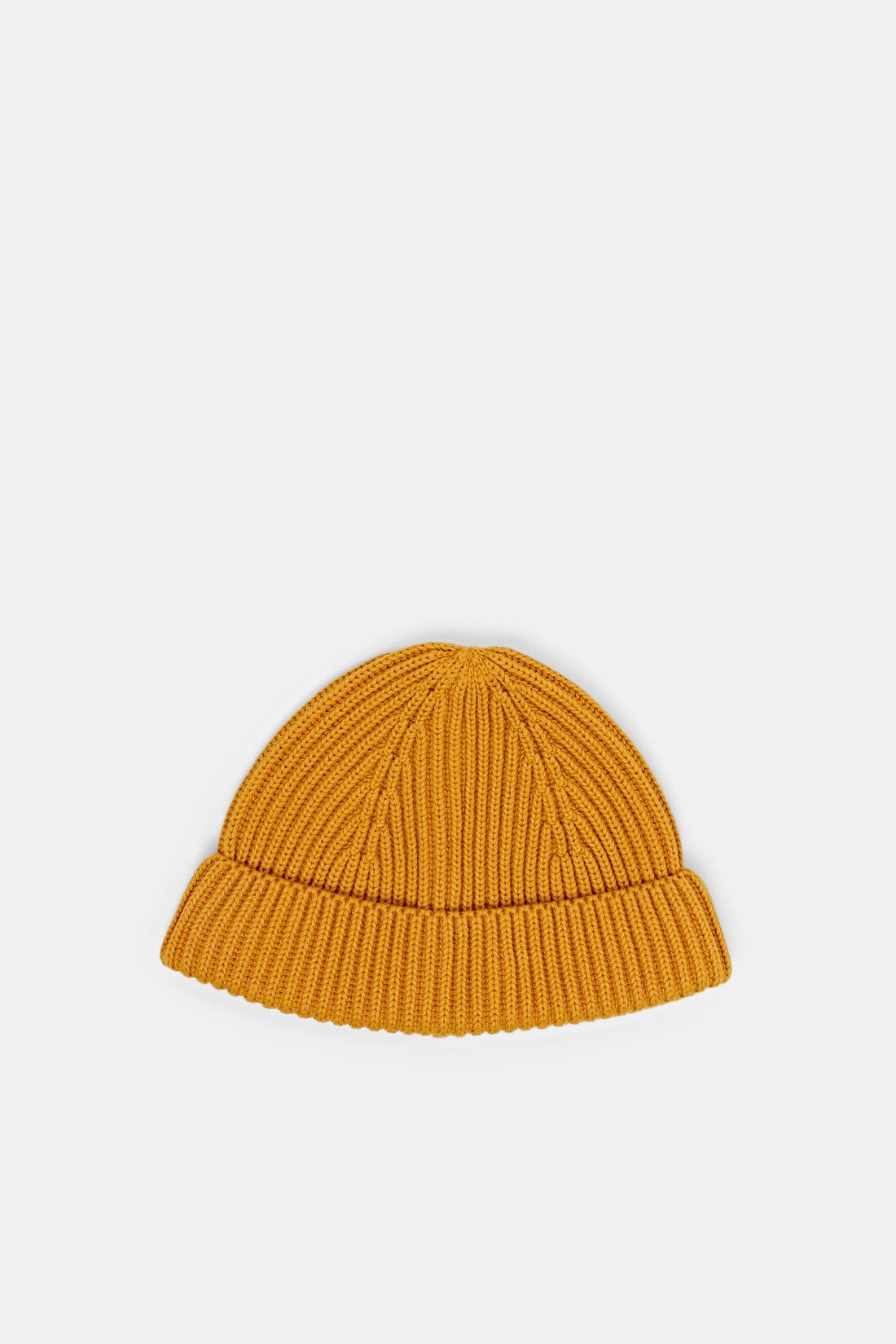Rippstrick-Beanie, 100% Baumwolle