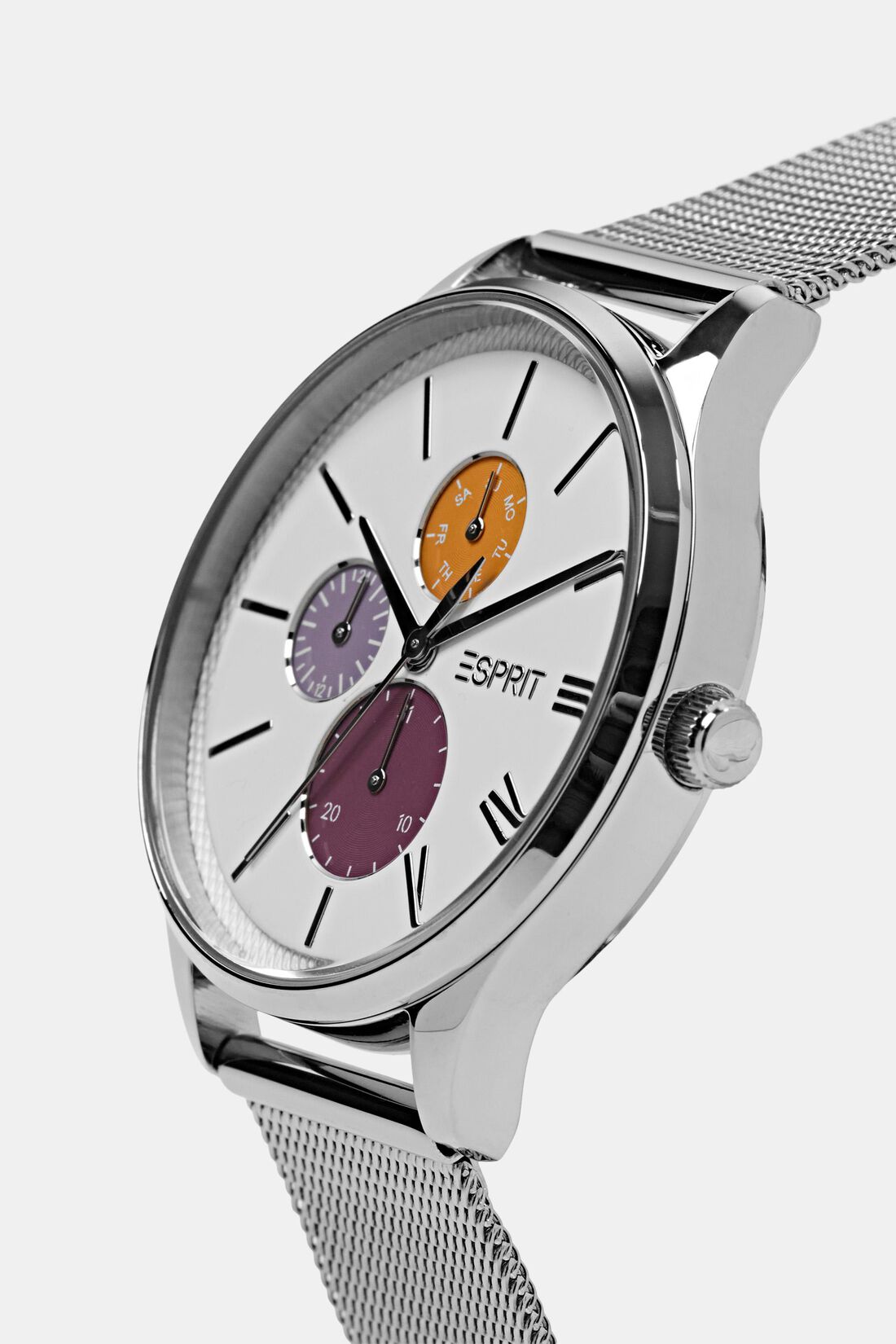 Multifunktionale Uhr mit Mesh-Armband