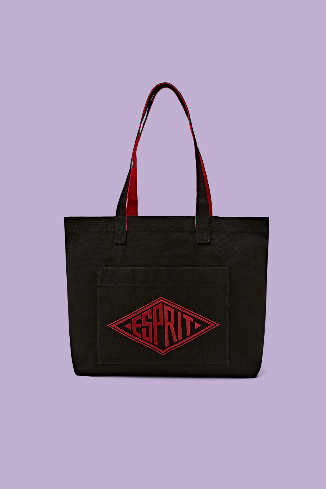 Tote Bag aus Canvas mit Logo