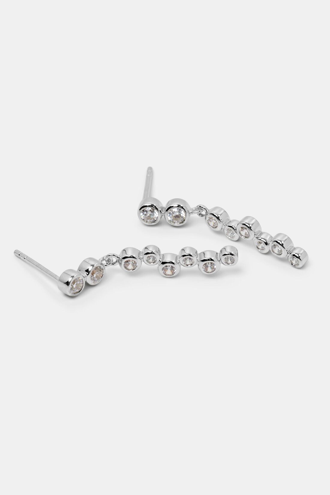 Zirkonia-Ohrringe aus Sterlingsilber