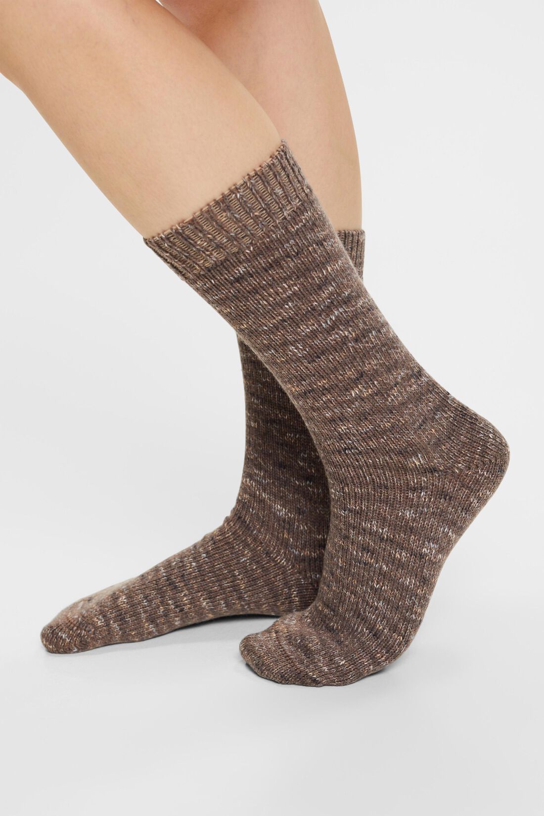 Boot-Socken in Grobstrick mit Wolle