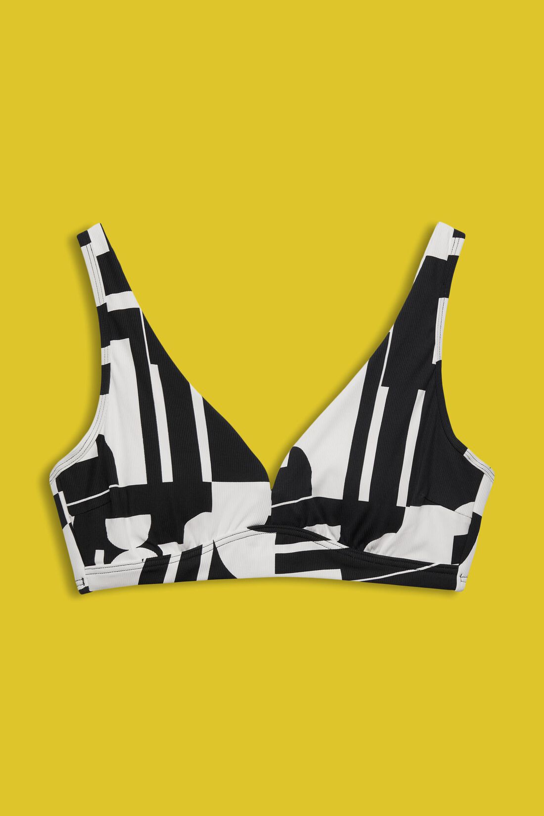 Wattiertes Bikinitop mit Retroprint f&uuml;r gro&szlig;e Cups