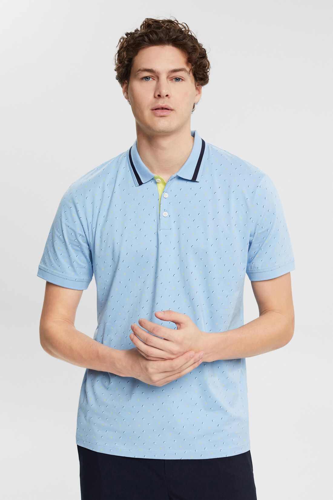 Poloshirt mit Allover-Muster