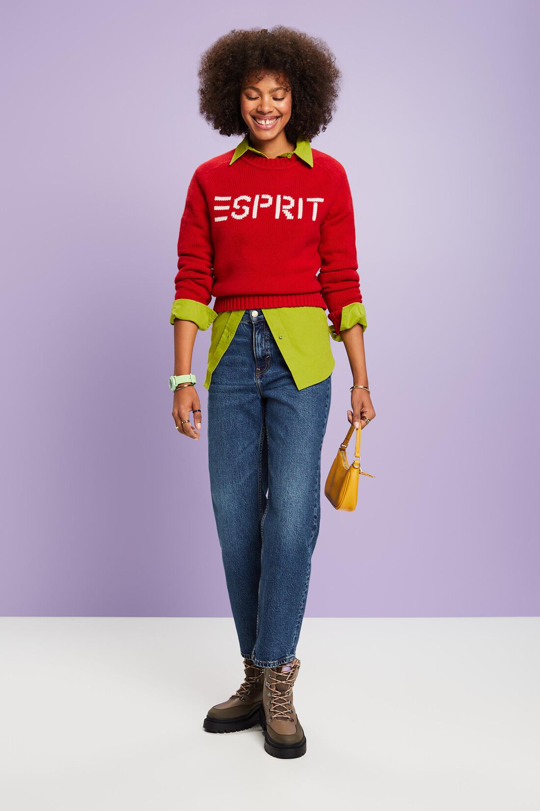 Retro-Jeans mit gerader Passform und hohem Bund