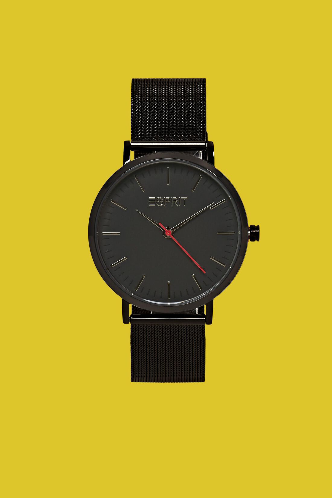 Edelstahluhr mit Mesh-Armband