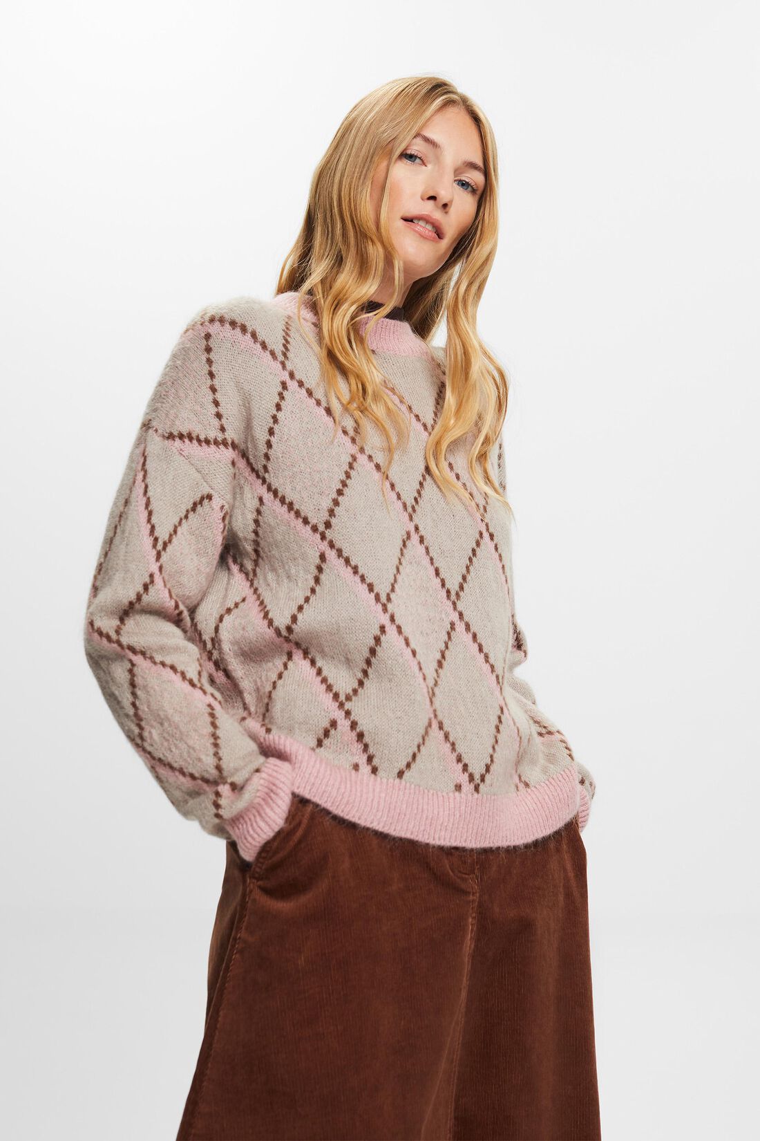 Wollmix-Pullover mit Mohair