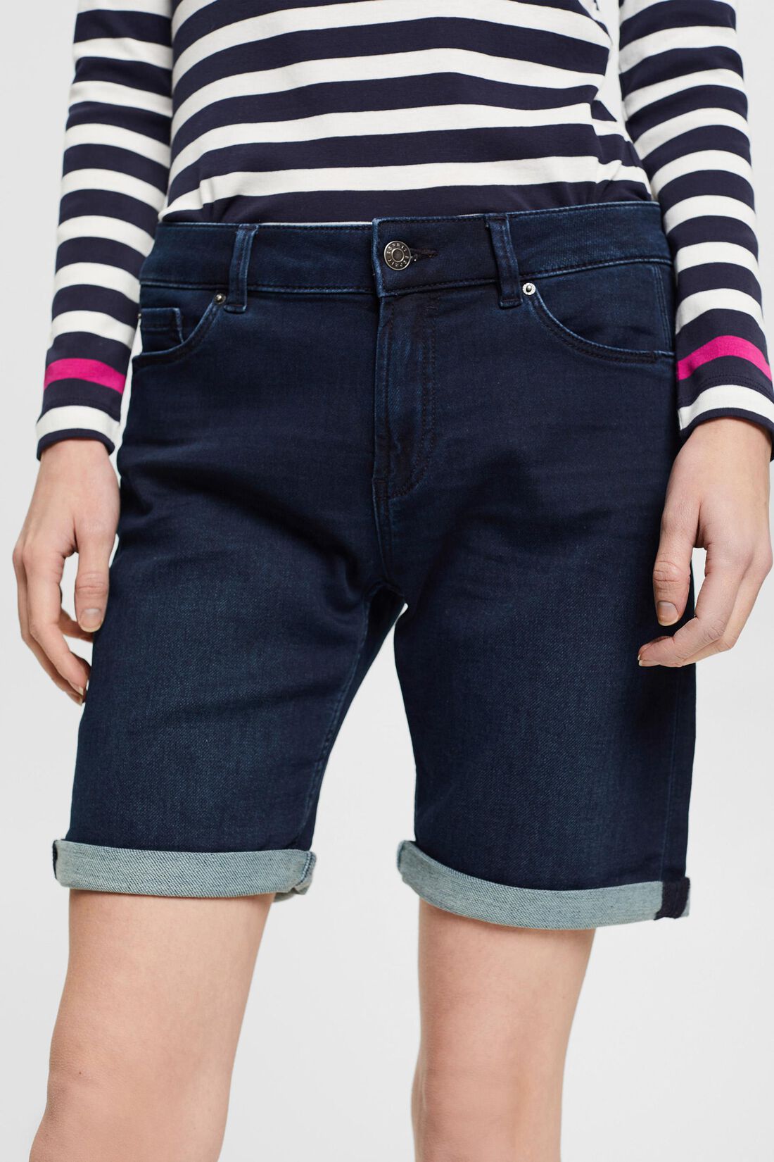 Jeans-Shorts aus Bio-Baumwoll-Mix