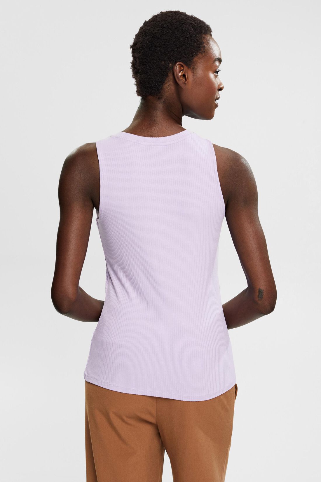Tanktop aus Rippstrick, LENZING&trade; ECOVERO&trade;