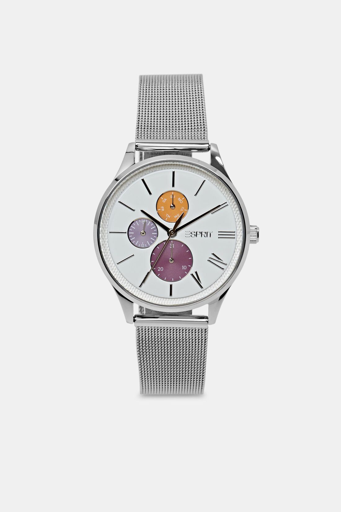 Multifunktionale Uhr mit Mesh-Armband