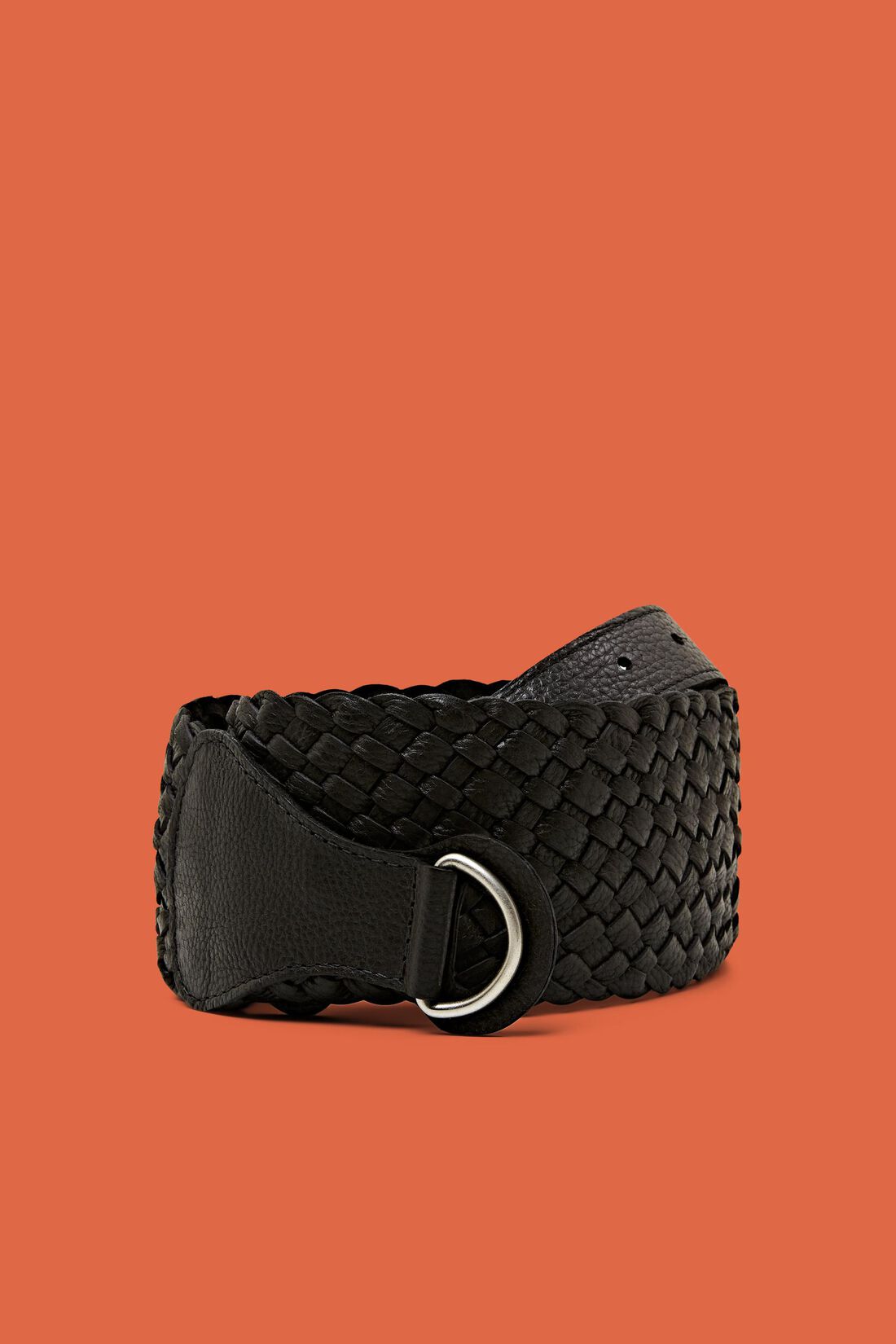Leder-Tailleng&uuml;rtel im Flechtdesign