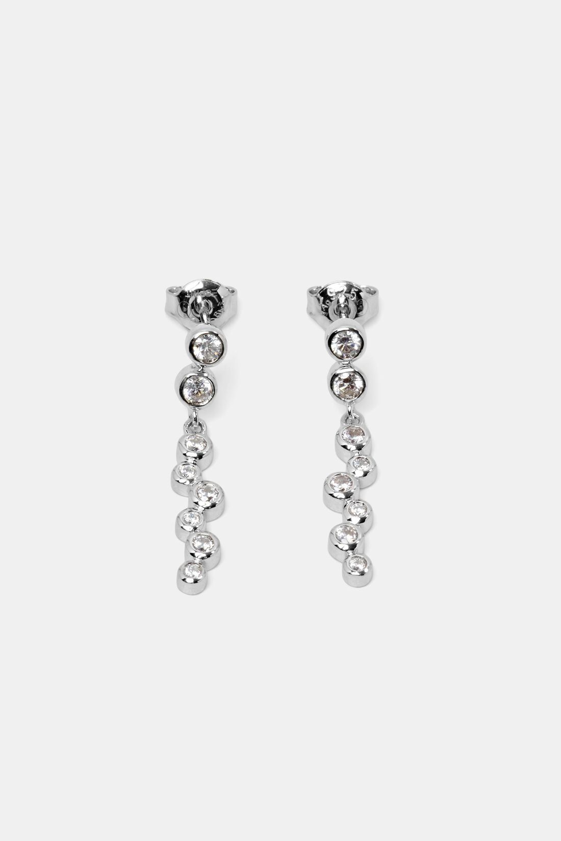 Zirkonia-Ohrringe aus Sterlingsilber