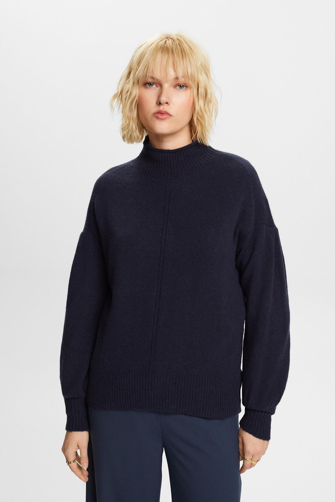 Pullover mit Stehkragen