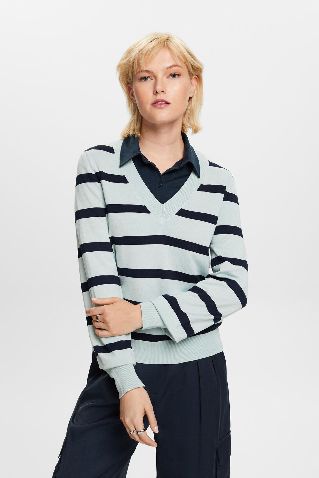 Pullover mit V-Ausschnitt