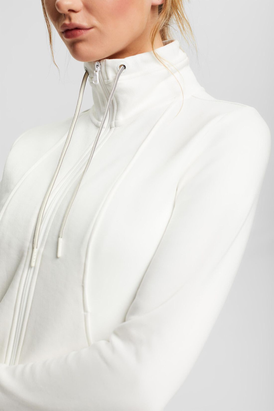 Sweatshirt mit Rei&szlig;verschluss, Baumwollmix