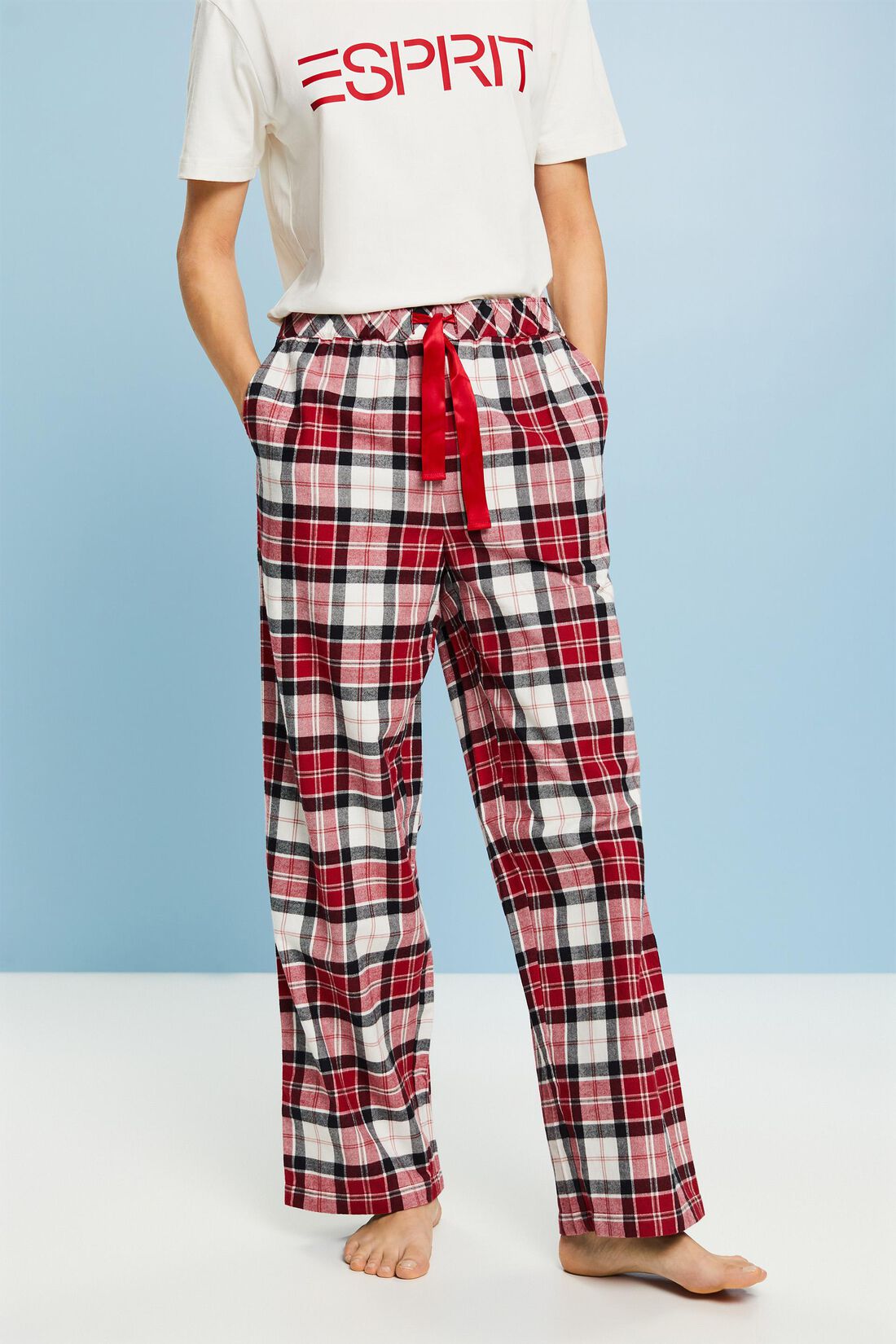 Pyjamahose aus kariertem Flanell