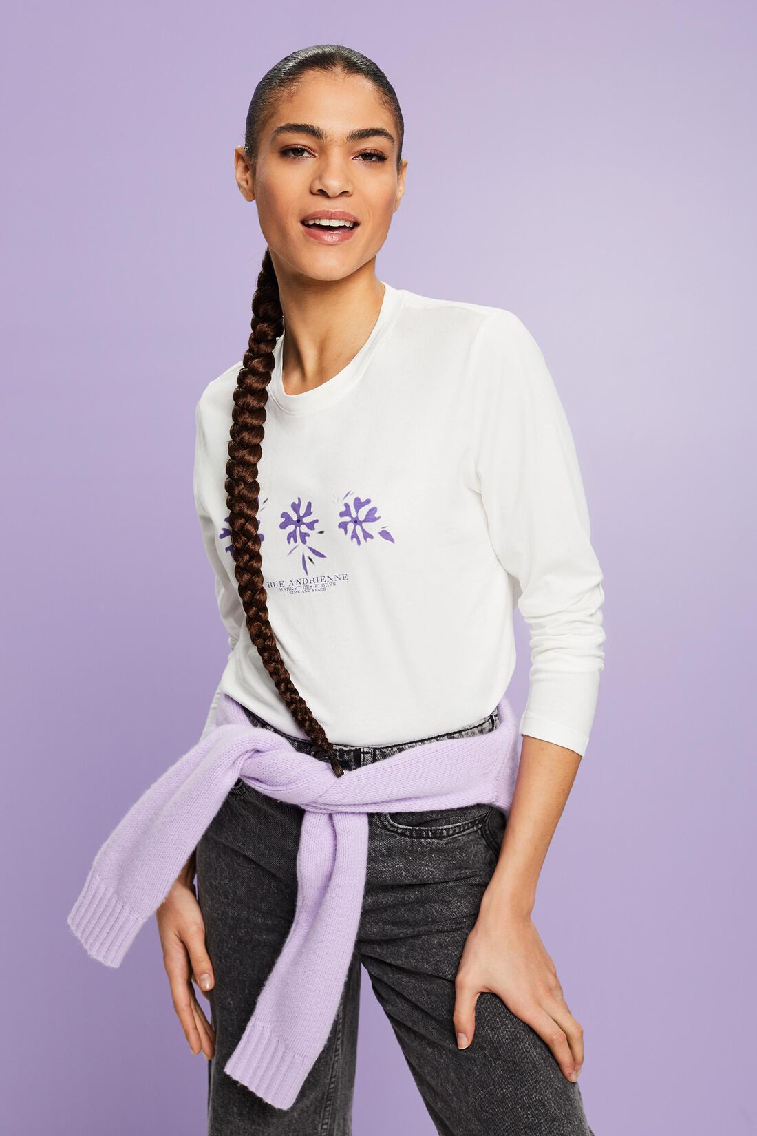Longsleeve mit Print auf der Vorderseite
