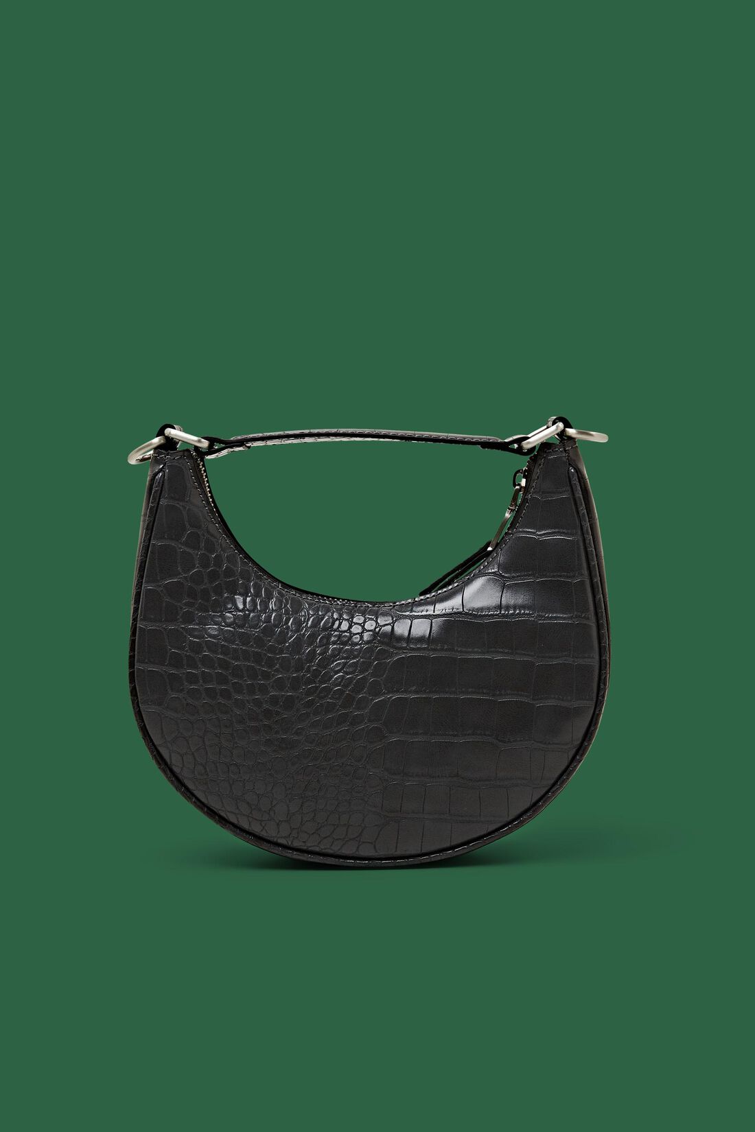 Baguette-Tasche in Lederoptik