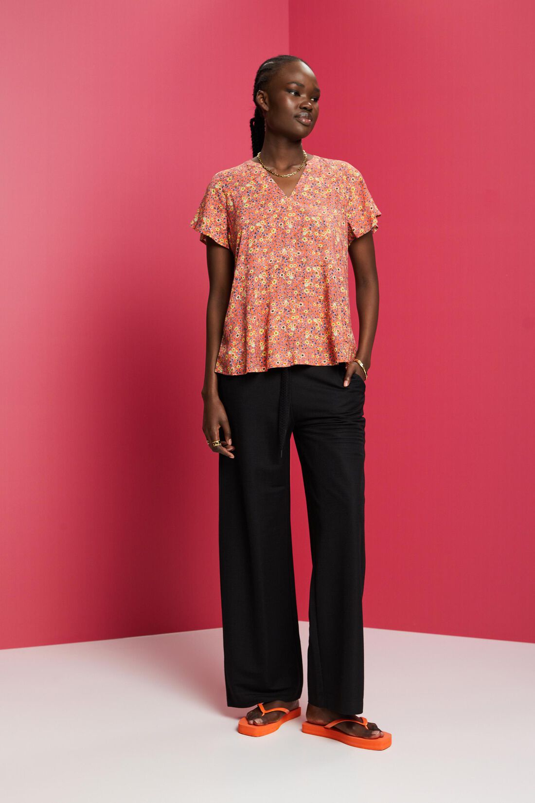 Bluse mit Muster, LENZING&trade; ECOVERO&trade;