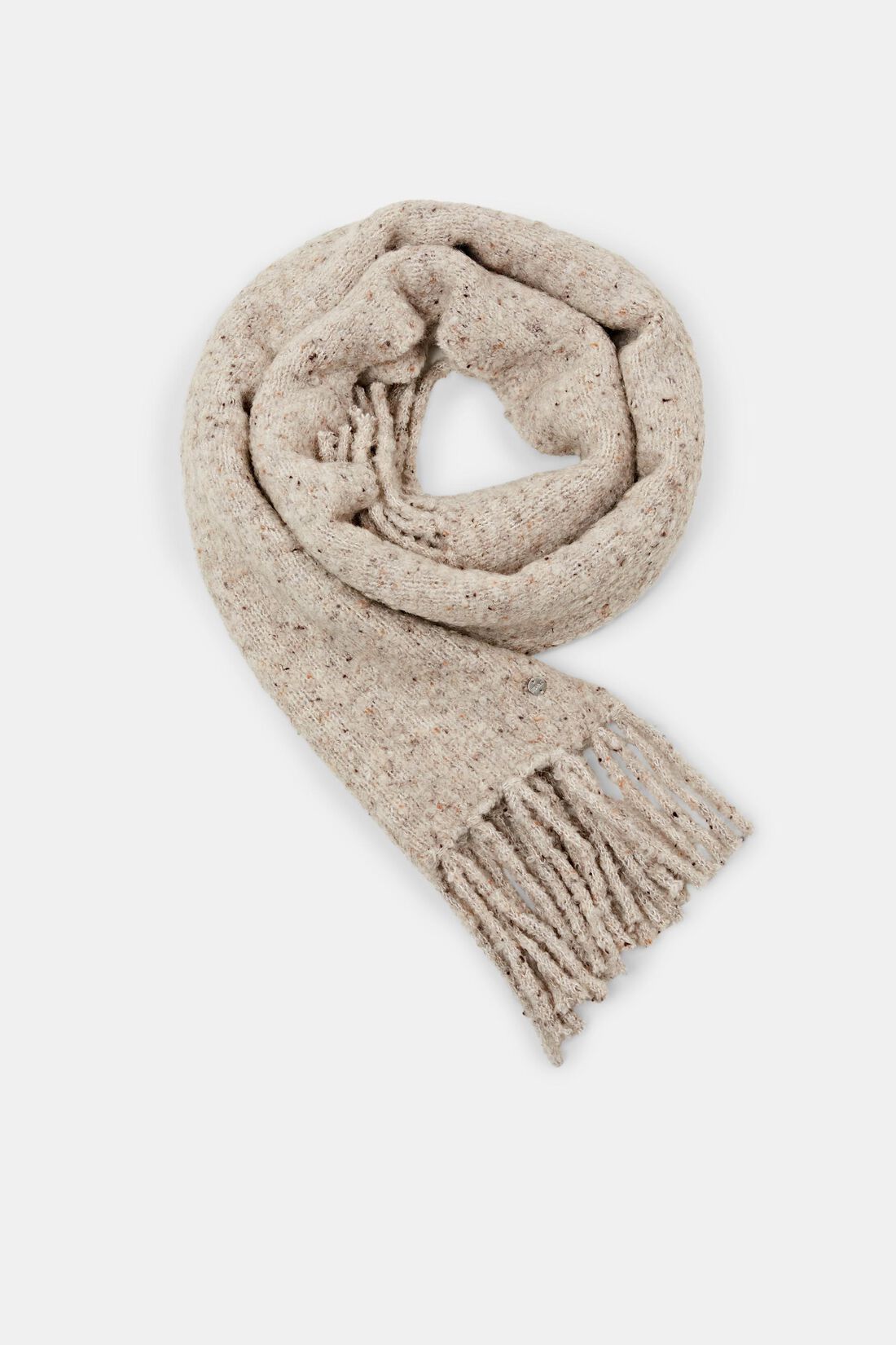 Boucl&eacute;-Fransenschal mit Konfetti-Effekt
