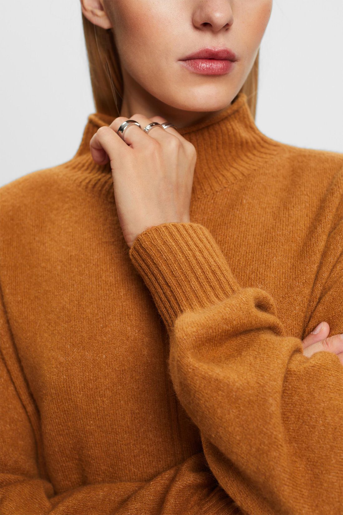 Pullover mit Stehkragen
