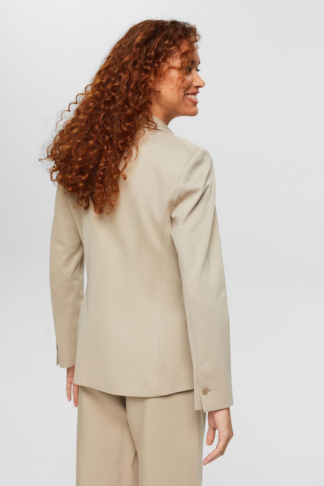 Einreihiger Jersey-Blazer