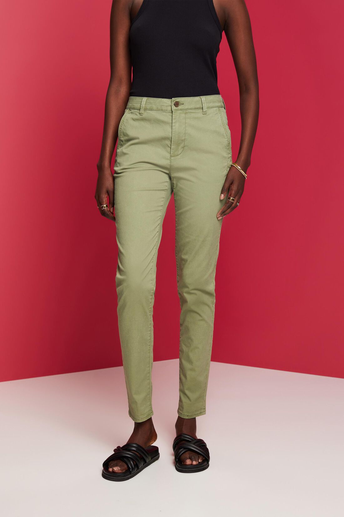 Chino aus Baumwollstretch